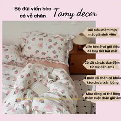 Bộ ga gối chăn hè lụa thái hình hoa sang trọng Tamy Decor » TamyDecor - Chăn ga gối đệm 1 » TamyDecor - Chăn ga gối đệm