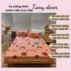 Ga chống thấm cotton ngăn ướt tuyệt đối TamyDecor » TamyDecor - Chăn ga gối đệm 4 9 » TamyDecor - Chăn ga gối đệm