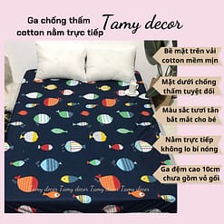 Ga chống thấm cotton ngăn ướt tuyệt đối TamyDecor » TamyDecor - Chăn ga gối đệm 6 8 » TamyDecor - Chăn ga gối đệm