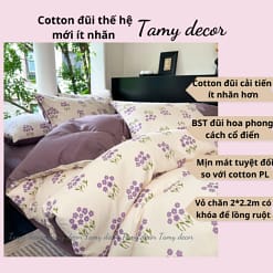 Set chăn ga cotton đũi 40s họa tiết hoa Tamy Decor » TamyDecor - Chăn ga gối đệm cotton40s 11 » TamyDecor - Chăn ga gối đệm