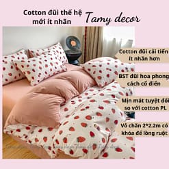 Set chăn ga cotton đũi 40s họa tiết hoa Tamy Decor » TamyDecor - Chăn ga gối đệm cotton40s 12 » TamyDecor - Chăn ga gối đệm