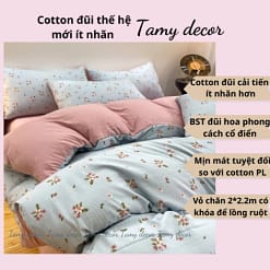 Set chăn ga cotton đũi 40s họa tiết hoa Tamy Decor » TamyDecor - Chăn ga gối đệm cotton40s 20 » TamyDecor - Chăn ga gối đệm