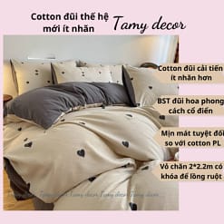 Set chăn ga cotton đũi 40s họa tiết hoa Tamy Decor » TamyDecor - Chăn ga gối đệm cotton40s 24 » TamyDecor - Chăn ga gối đệm