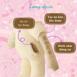 Gấu bông thỏ mặt quạo mặt tức giận cao cấp có túi Tamy Decor » TamyDecor - Chăn ga gối đệm gaubong 24 » TamyDecor - Chăn ga gối đệm