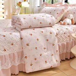 Bộ chăn ga trần bông cotton đũi phủ ren bèo Tamy Decor » TamyDecor - Chăn ga gối đệm duitranphu12 » TamyDecor - Chăn ga gối đệm