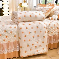 Bộ chăn ga trần bông cotton đũi phủ ren bèo Tamy Decor » TamyDecor - Chăn ga gối đệm duitranphu8 » TamyDecor - Chăn ga gối đệm