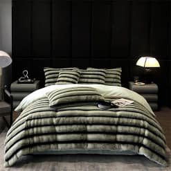 Bộ chăn ga nỉ nhung sọc Tamy Bedding » TamyDecor - Chăn ga gối đệm ni4 » TamyDecor - Chăn ga gối đệm