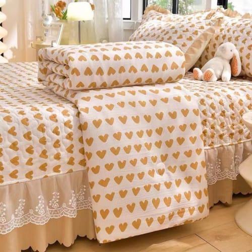 Bộ chăn ga trần bông cotton đũi phủ ren bèo Tamy Decor » TamyDecor - Chăn ga gối đệm duitranphu6 » TamyDecor - Chăn ga gối đệm