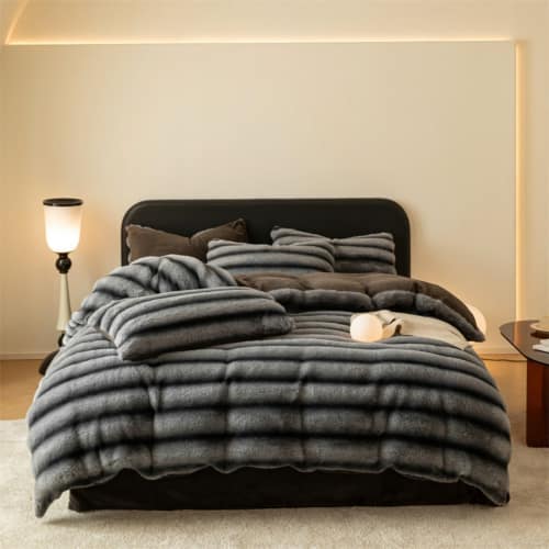 Bộ chăn ga nỉ nhung sọc Tamy Bedding » TamyDecor - Chăn ga gối đệm ni6 » TamyDecor - Chăn ga gối đệm